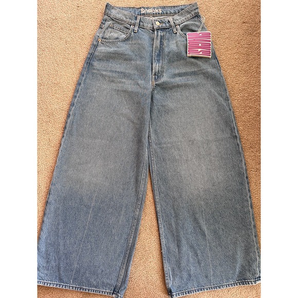 Mother Denim Snacks The Dinner Bell Crop Jeans All You Can Eat Size 26 NWT - Picture 2 of 9